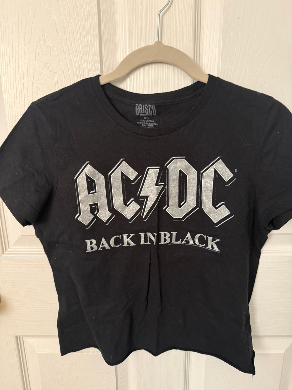 AC/DC Back In Black Women's Short Sleeve Graphic Tee - Black